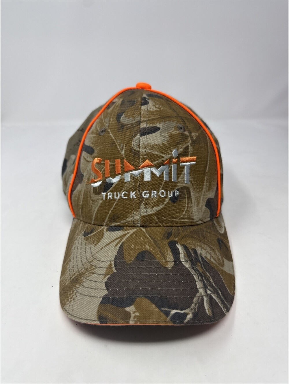 Summit Trucking Group Camo / Orange Hat Cap Baseball Cap